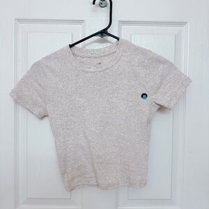 Hollister Cropped XS Tan Shirt